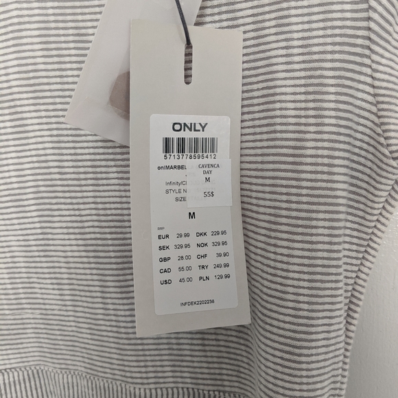 ONLY Horizontal Stripe Front-tie Dress - Picture 3 of 5